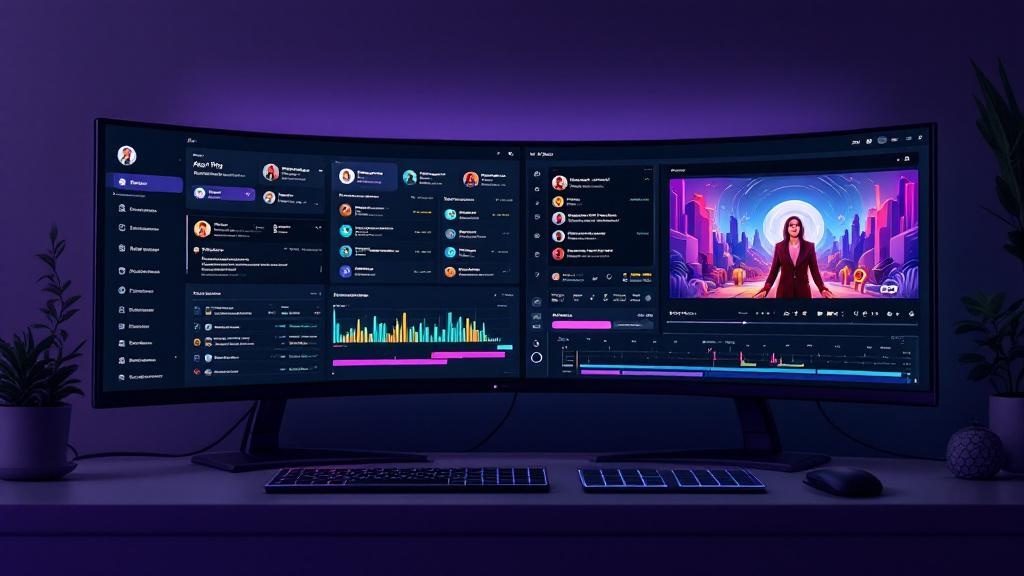 ai tools for content creators dashboard interface