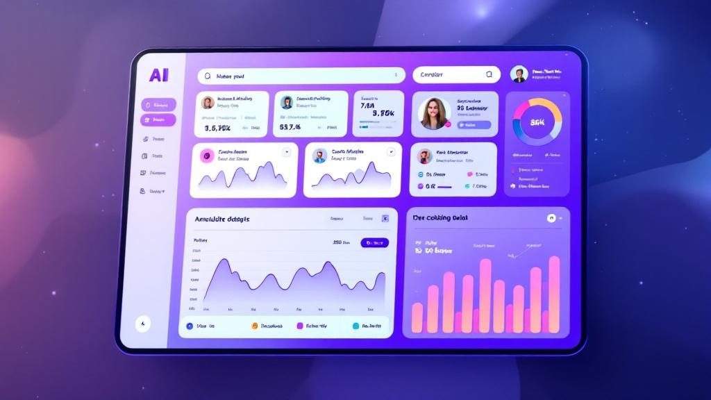 AI tools for social media marketing dashboard interface