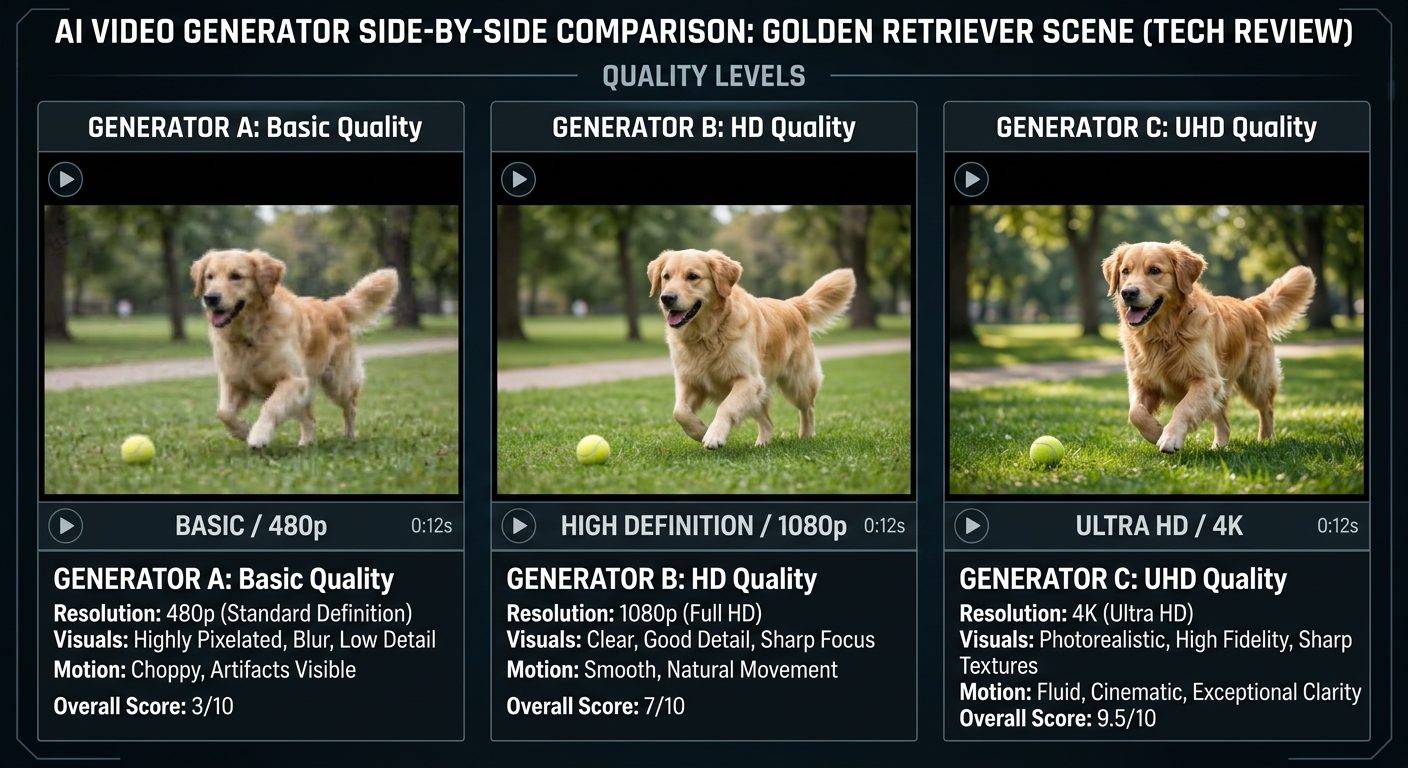 Sora vs Runway vs Kling head-to-head comparison chart showing features and pricing