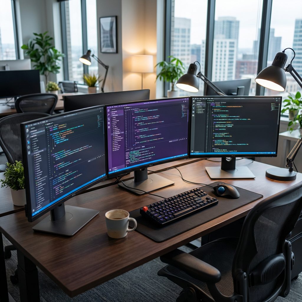 Cursor AI review developer workspace showing multi-project support