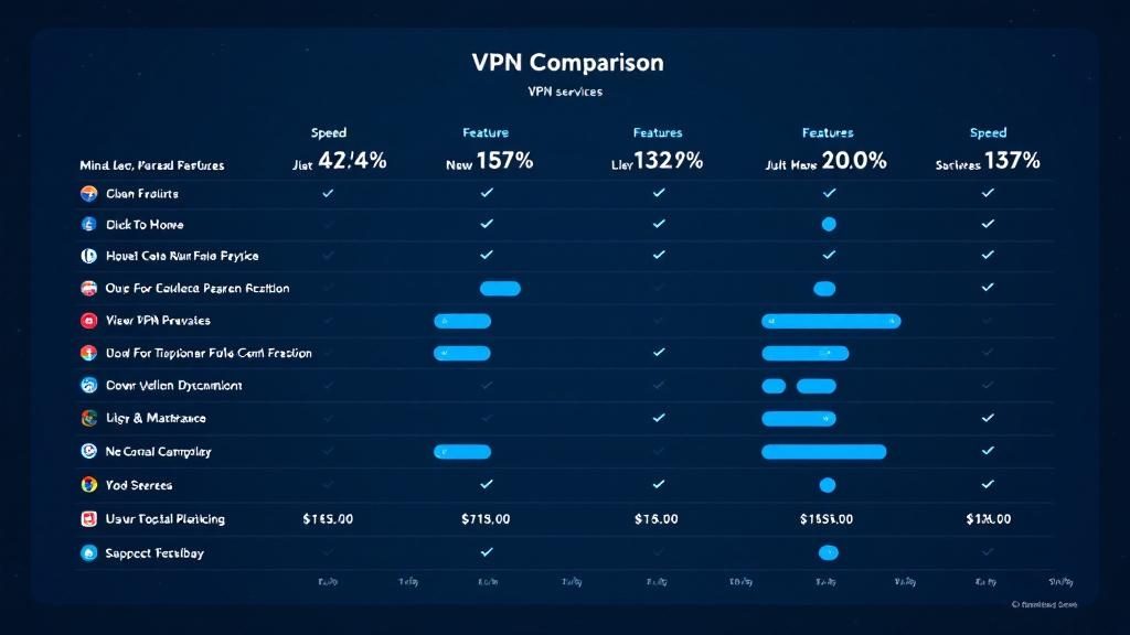 NordVPN vs ExpressVPN vs Surfshark comparison chart 2026