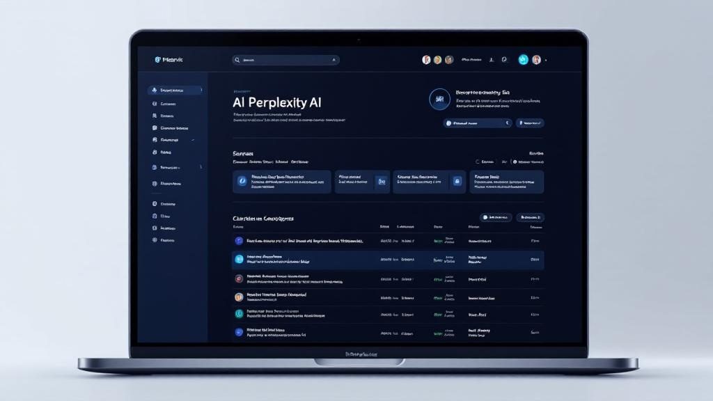 Perplexity AI review dashboard interface showing AI search with citations