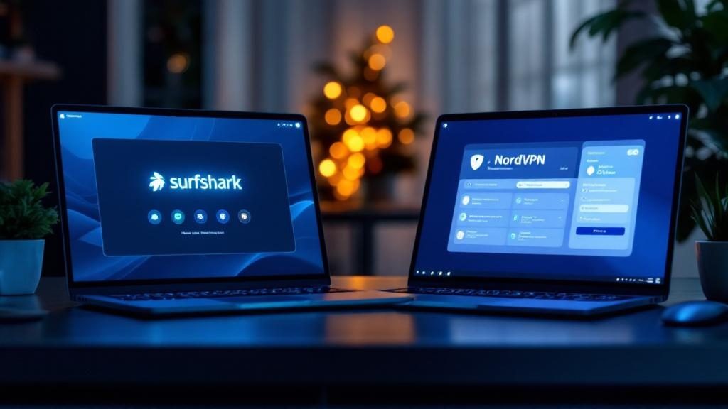 Surfshark vs NordVPN comparison side by side